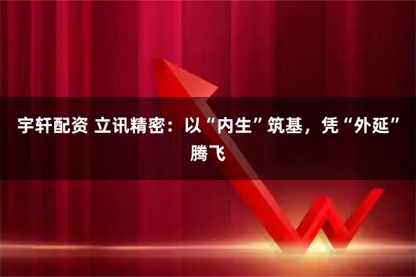 宇轩配资 立讯精密：以“内生”筑基，凭“外延”腾飞