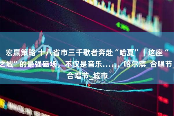 宏赢策略 十八省市三千歌者奔赴“哈夏”｜这座“流量之城”的最强磁场，不仅是音乐……_哈尔滨_合唱节_城市